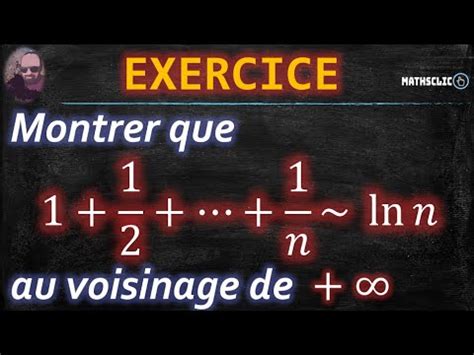 Mathsclic Exercice Post Bac Montrer Que Ln Au