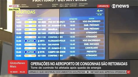 Operação no Aeroporto de Congonhas é retomada após suspensão temporária