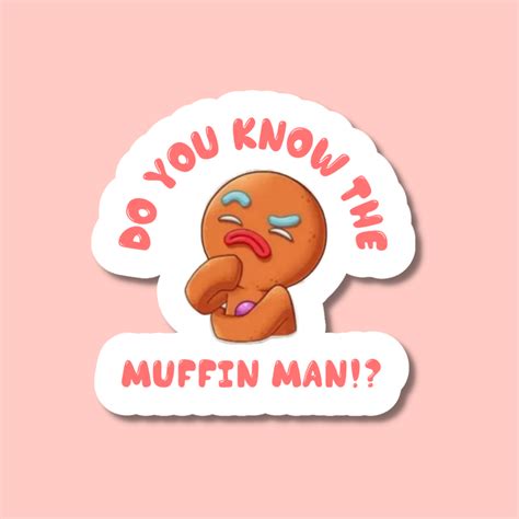 Muffin Man Sticker