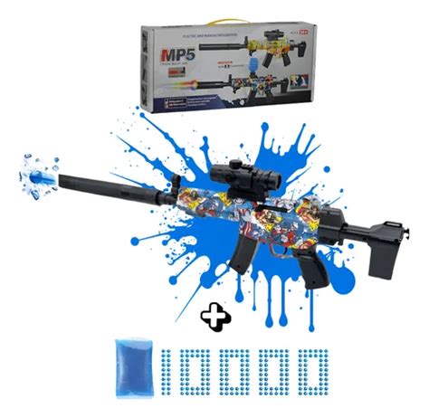 Arminha De Gel Mp5 - Arminha De Bolinha De Gel Brinquedo Metralhadora Arma Mp5 | Frete grátis
