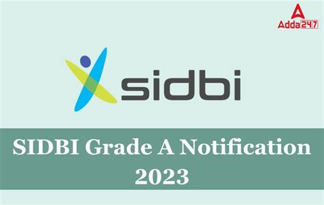 SIDBI Grade A Notification 2023 PDF Out Apply Online Here