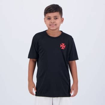 Camisa Vasco Crisp Infantil Preta Futfanatics