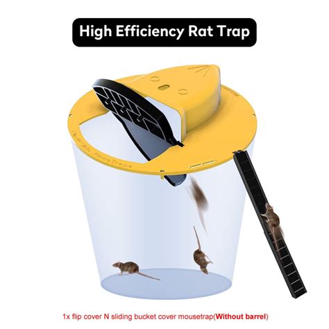 Melliful Bucket Lid Mouse Traps Slide Bucket Lid Mouse Rat Trap