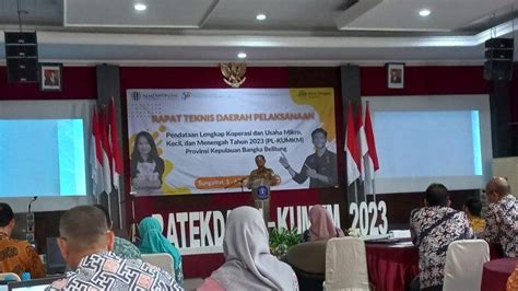 Bps Babel Gelar Ratekda Pl Kumkm Dukung Pembangunan Basis Data