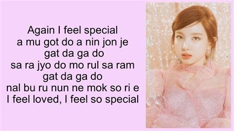 Twice Feel Special Easy Lyrics Kpop Youtube