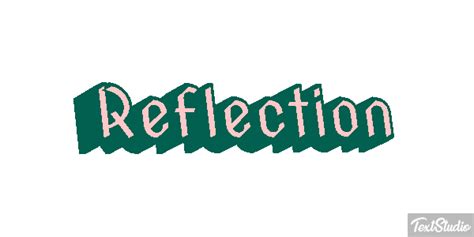 Reflection Word Animated GIF Logo Designs