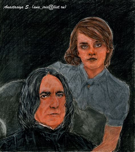 Hermione And Severus Portrait Hermione Severus Fan Art 33819602