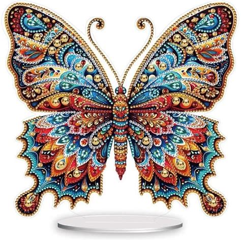 Ornement De Bureau Broderie Diamant Papillon Diamond Painting Ornement