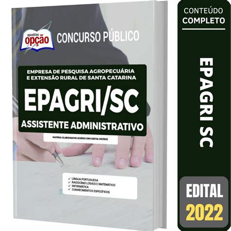 Apostila EPAGRI SC Assistente Administrativo Solução Cursos e