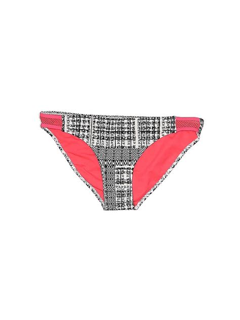 Tini Bikini Plaid White Swimsuit Bottoms Size XL 73 Off ThredUP