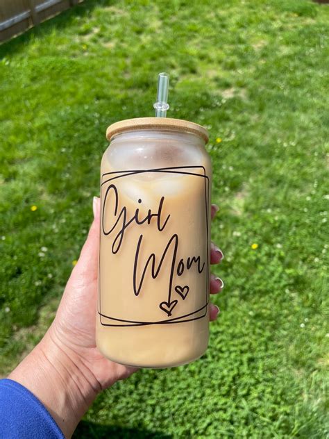 Iced Coffee Glass Can Iced Coffee Can Libbey Glassgirl Mom Etsy