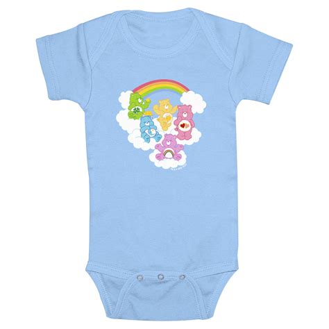 Infants Care Bears Rainbow Clouds Group Light Blue 24 Months