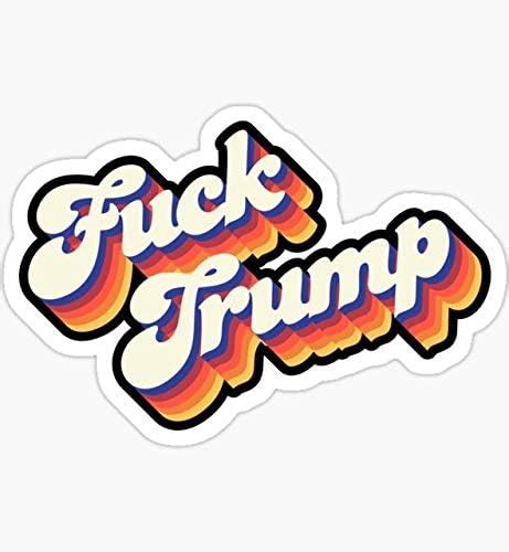 Amazon Fuck Trump Sticker Graphic Auto Wall Laptop Cell Truck Sticker For Windows