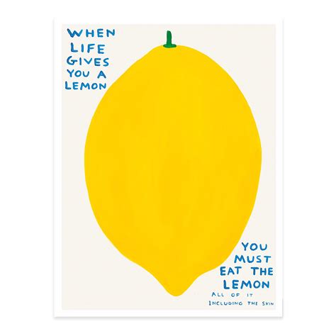 When Life Gives You A Lemon David Shrigley Ourtypes