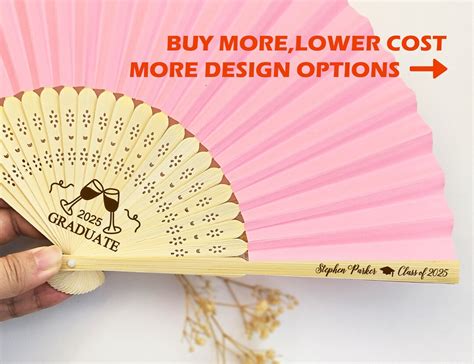 Personalized Graduation Fans In Bulk Paper Hand Fans Graduation Ts