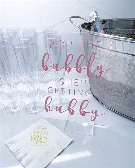 Pop The Bubbly She’s Getting A Hubby So Many Bridal Shower Projects In The Works We Are So