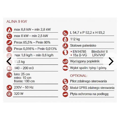 Piec Na Pellet Eva Calor Alina 9kW Majolica