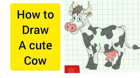 How To Draw A Cute Cow Step By Step Youtube