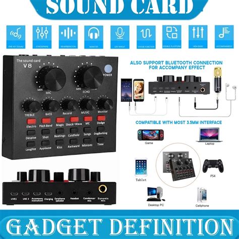 Jual Sound Card Bluetooth Live Mixer Audio Usb External Broadcast