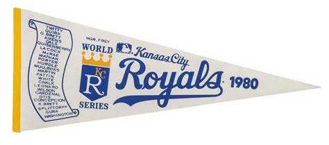 Lot Detail - 1980 Kansas City Royals World Series Vintage Pennant ...