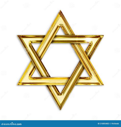 golden hexagram stock  image