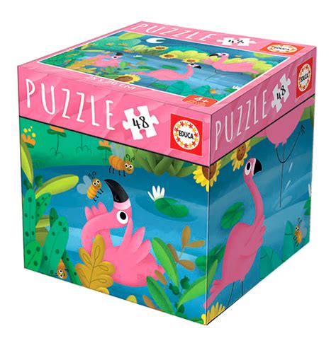 Educa Puzzle 48 Cube Flamingi 48 El Educa Sklep EMPIK