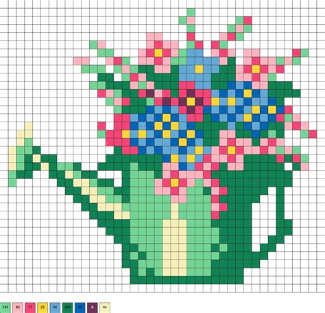 Perler Bead Flower Patterns Best Flower Site