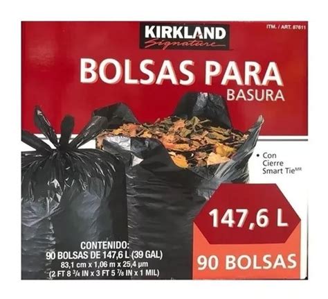 Bolsa Para Basura Kirkland Signature 90 147 6 L