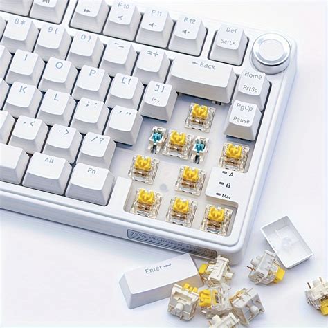 Pcs Lubed Mechanical Keyboard Switch Pins Pom Hot Swapping Mx Switch Silent Switches Rgb Led