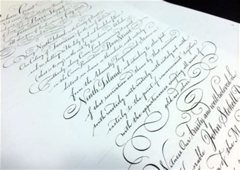 Traditional Calligraphy Samples By John Stevens Spencerian Italic Script