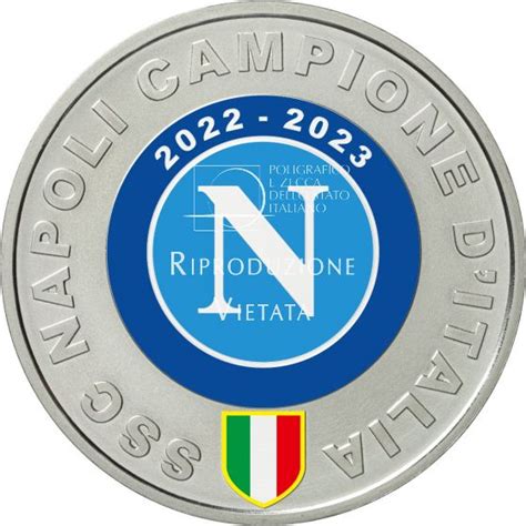 Medaglia Celebrativa Napoli Campione D Italia 2022 2023 In Argento