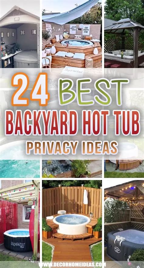 24 Backyard Hot Tub Privacy Ideas For The Perfect Outdoor Retreat Hot Tub Backyard Hot Tub