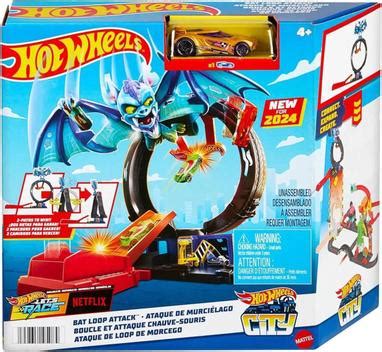 Hot Wheels Pista Ataque Do Morcego City Loopi Mattel Htn78 Pistas De Brinquedo Magazine Luiza