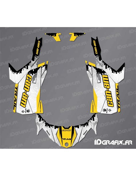 Kit Dekor Race Edition Gelb Idgrafix Can Am Maverick Trail