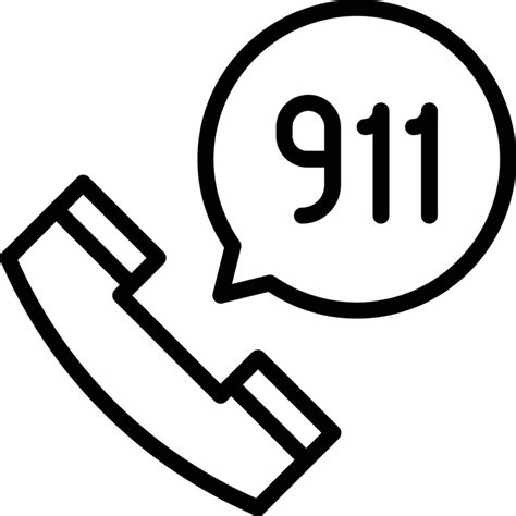 Call 911 Vector Icon 36412774 Vector Art At Vecteezy