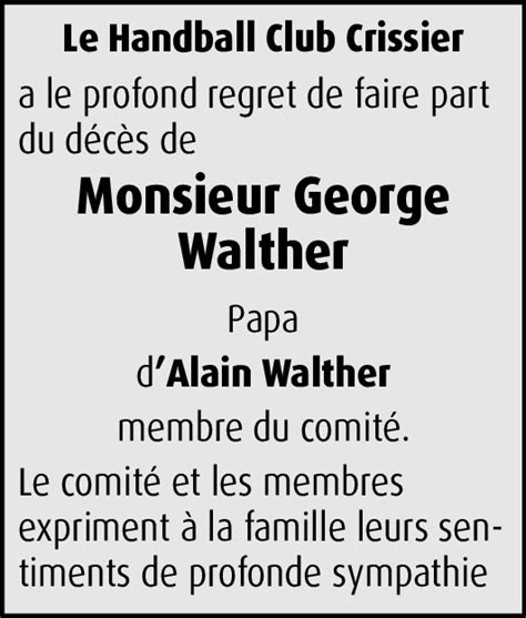 Georges Walther Hommages