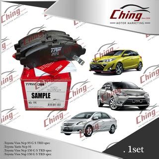 Trw Toyota Vios Ncp Ncp Nsp G S Trd Spec Yaris Ncp