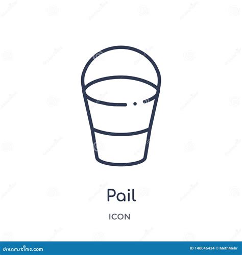 Linear Pail Icon From Agriculture Farming And Gardening Outline