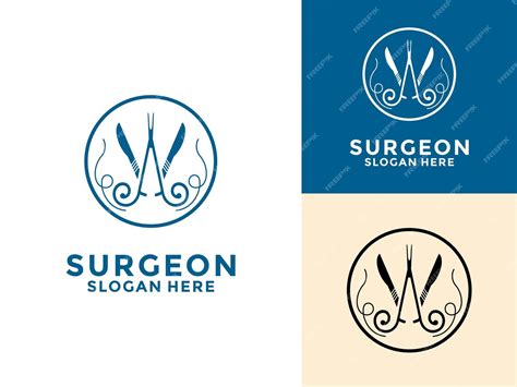 Premium Vector Surgeon Logo Vector Design Surgery Department Logo