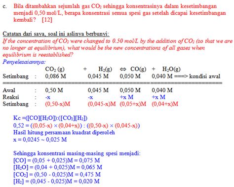 Detail Contoh Soal Kesetimbangan Kimia Dan Pembahasannya Koleksi Nomer 22