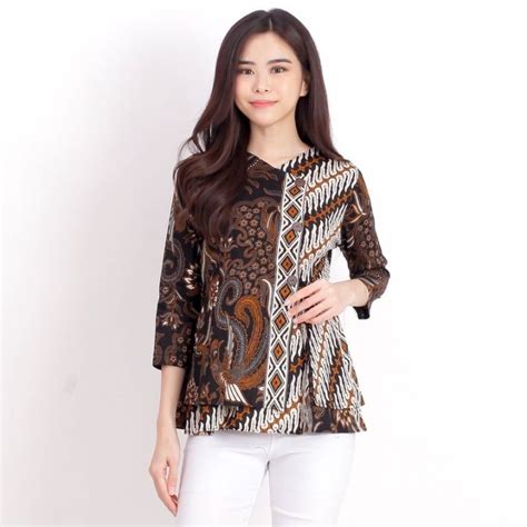 Batik Wanita Terbaru 2023 - Atasan Blouse Batik Casual 184 - 430 - Baju ...