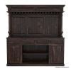 Nahant Rustic Solid Wood Drawer Dining Room Bar Hutch With Buffet