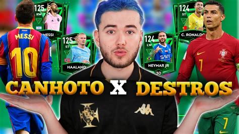 TIME DE CANHOTOS X TIME DE DESTROSQUAL O MELHOR NO FIFA MOBILE 23