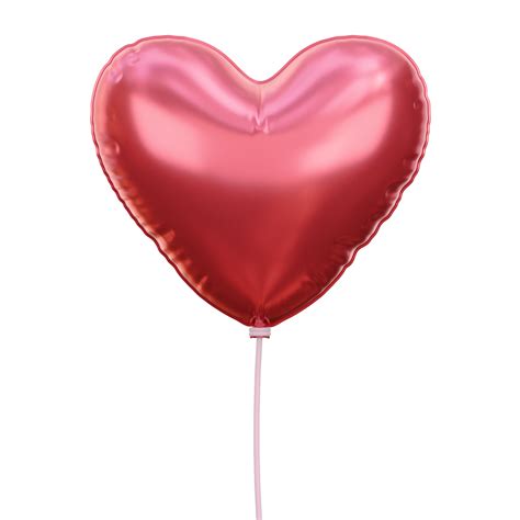 Free 3D Heart Ballon 18872414 PNG With Transparent Background