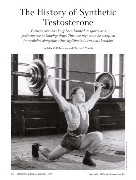 (PDF) The history of synthetic testosterone