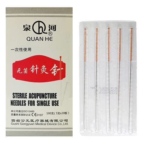 Copper Handle 100pcs Disposable Sterile Acupuncture Needles Source