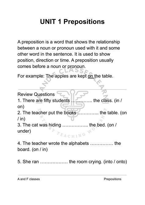 A And F Interactive Worksheet Edform