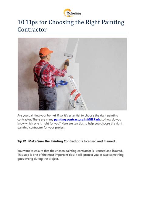 10 Tips for Choosing the Right Painting Contractor by Dan Home Painting - Issuu