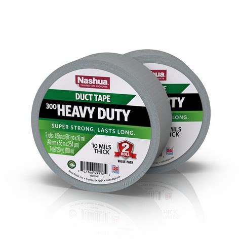 Nashua Tape 1 89 In X 120 Yd 300 Heavy Duty Duct Tape In Silver 2