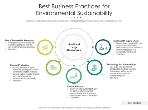 Best Business Practices For Environmental Sustainability Presentation